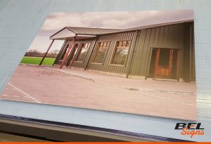 Posters mounted for internal use