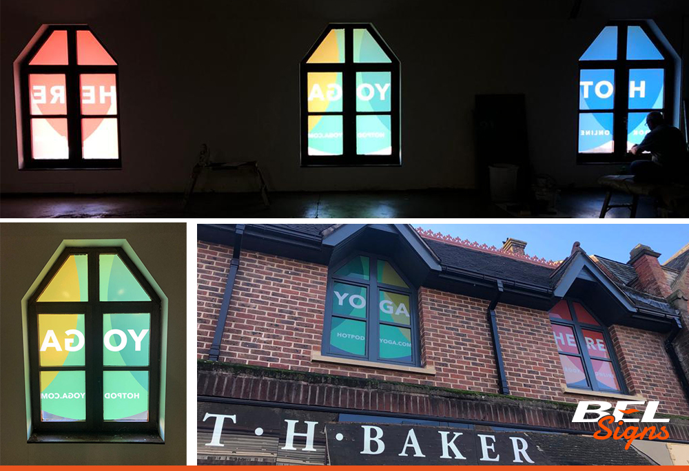 Printed graphics onto windows